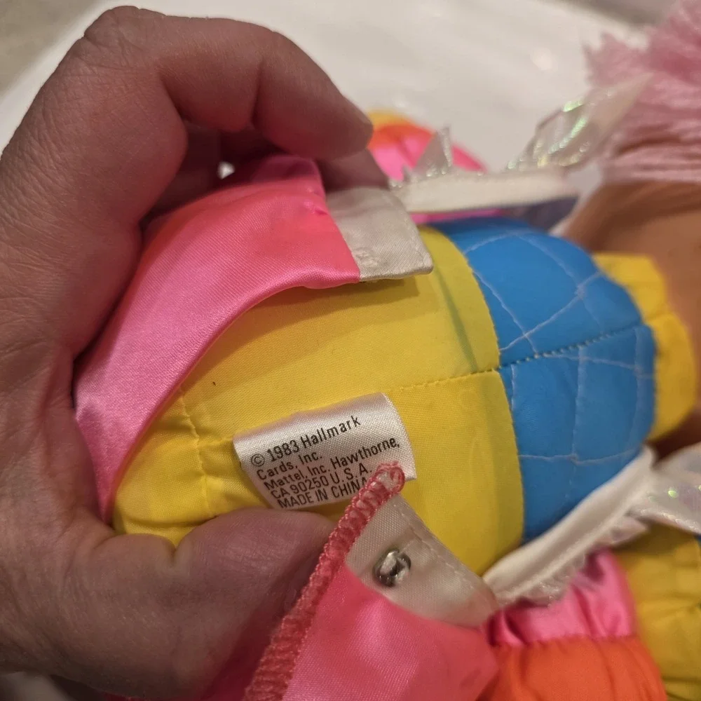 Vintage 1983 Mattel Hallmark Rainbow Brite‎ Baby Brite With Star Backpack